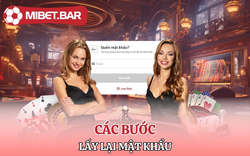 Các bước lấy lại mật khẩu khi quên mật khẩu Mibet
